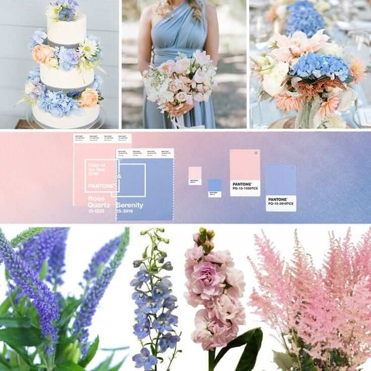 wedding pantone colours 2016 2017