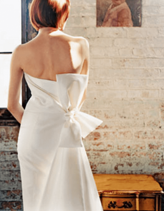 carioline hererra bow wedding dress