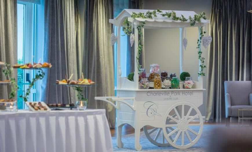 Drinks Reception with Candy Cart