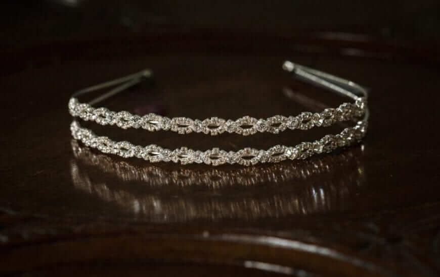 alan hannah bridal tiara head band