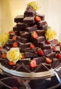 Brownie Wedding Cake