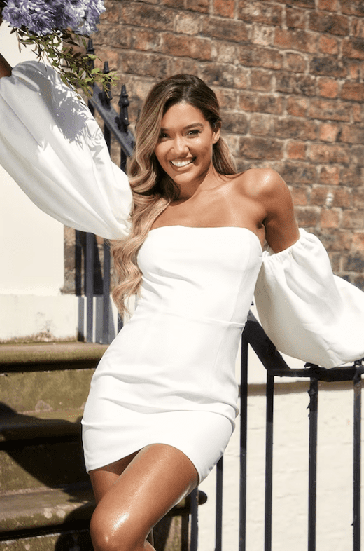 pretty little thing white dress