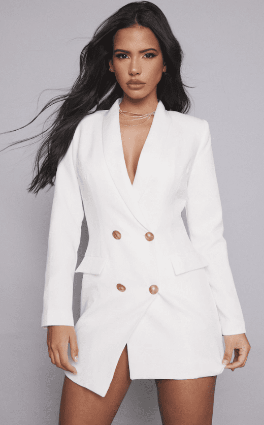 pretty little thing tux dress