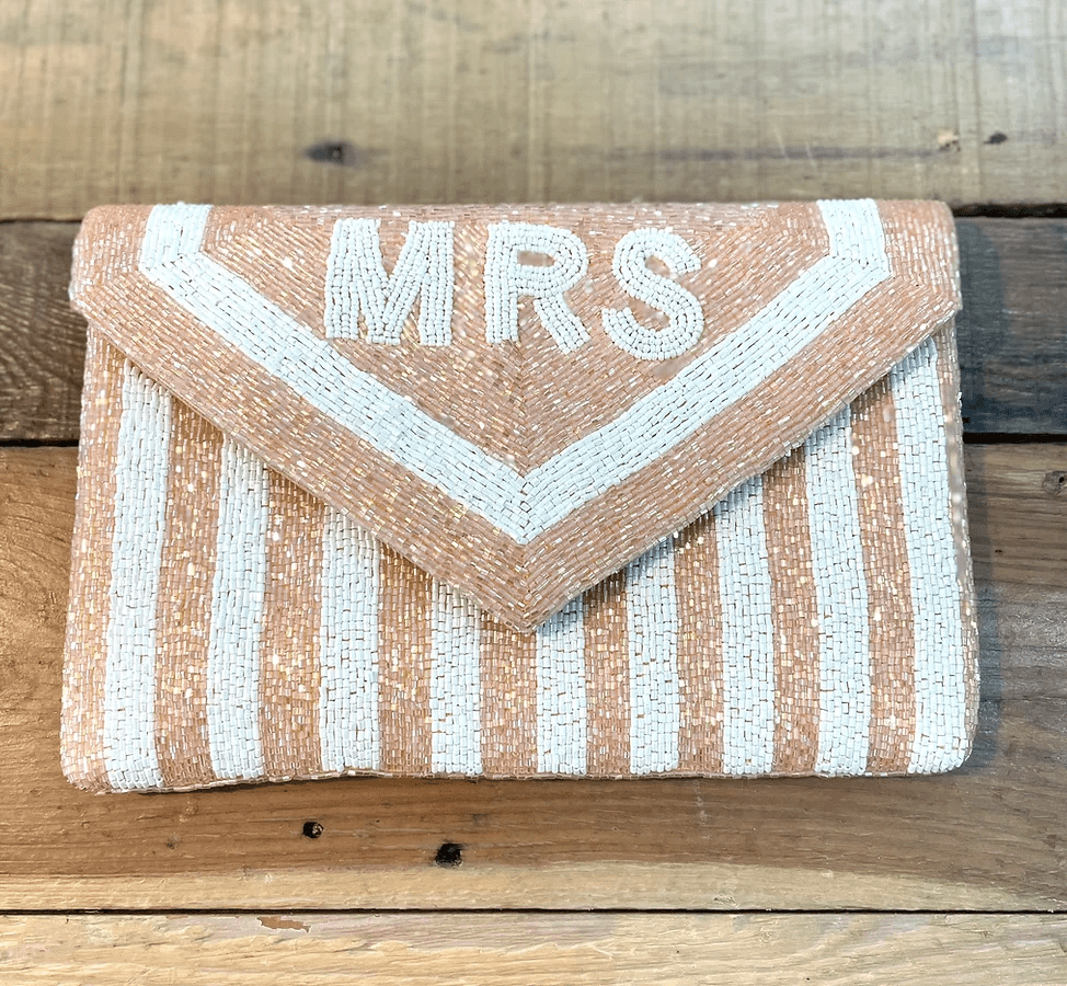 brides wedding clutch bag
