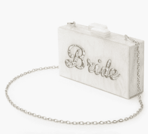 brides wedding clutch bag